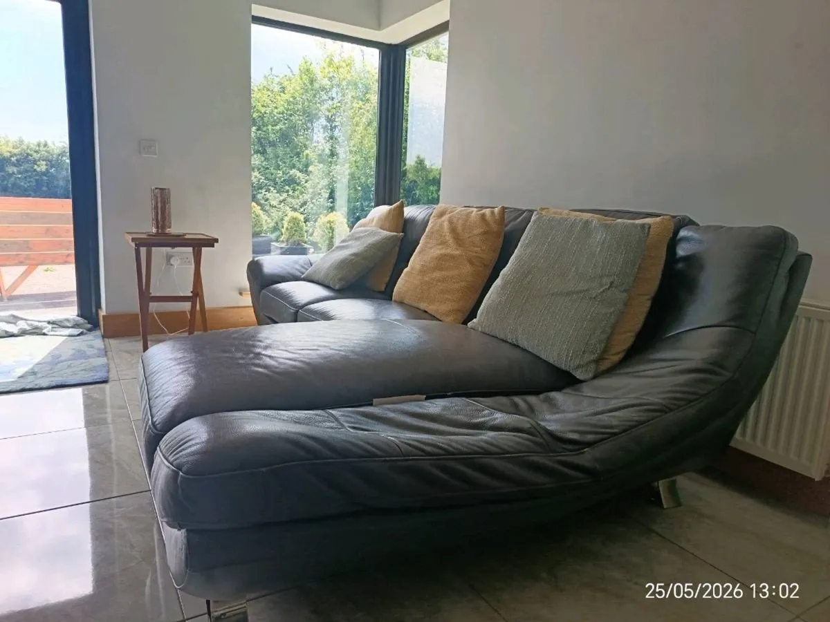 Leather corner sofa - Image 2