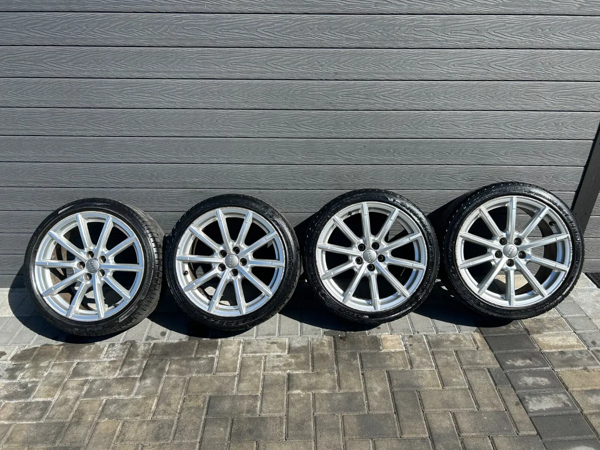 17” GENUINE AUDI A1 ALLOY WHEELS & TYRES - Image 2