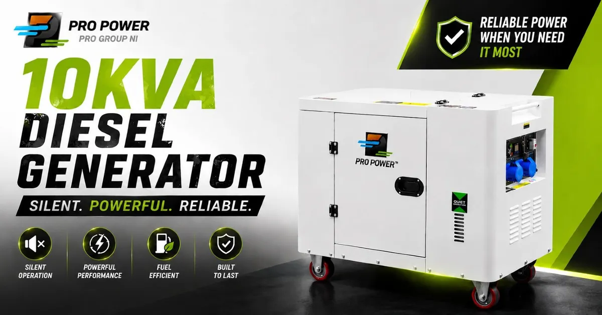 10KVA Semi-Enclosed Diesel Generator - Image 2