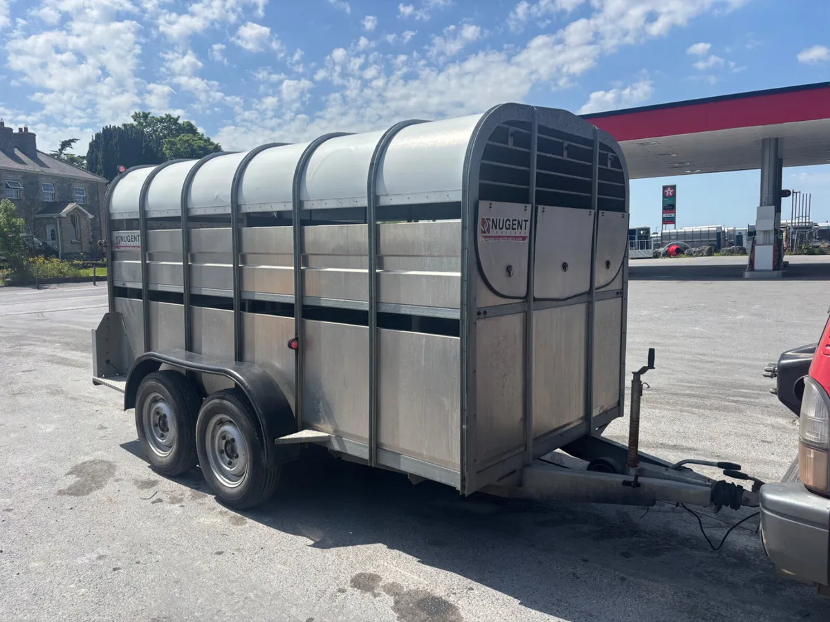 nugent 12ft x 6ft livestock trailer - Image 1