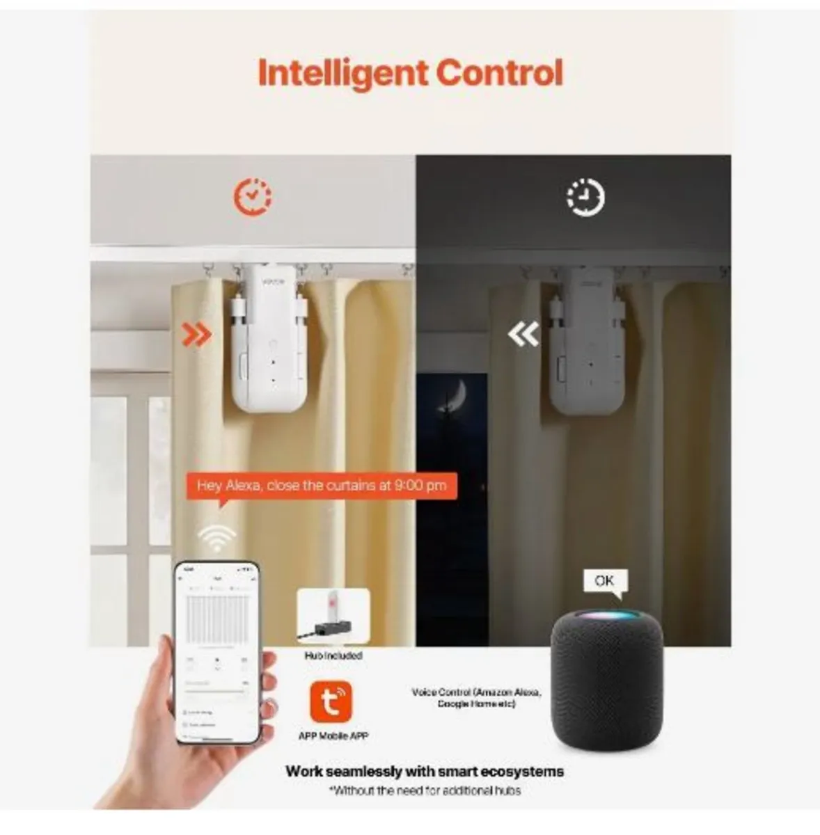 Automatic Curtain Opener, APP and Remote - Image 4