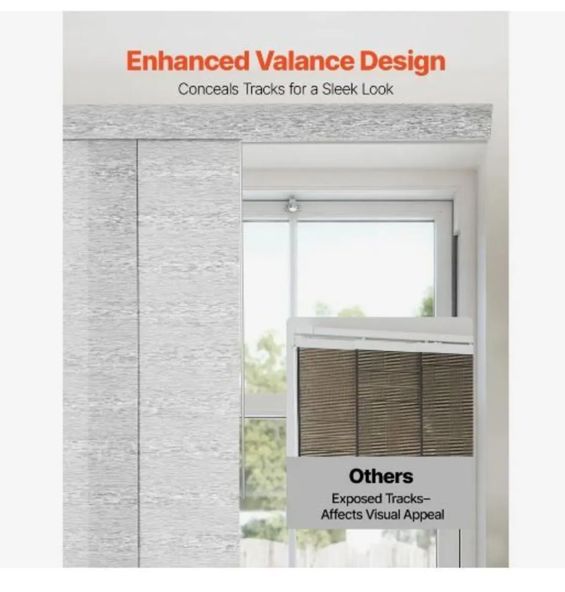 Panel Track Blinds, Extendable Track - Image 3
