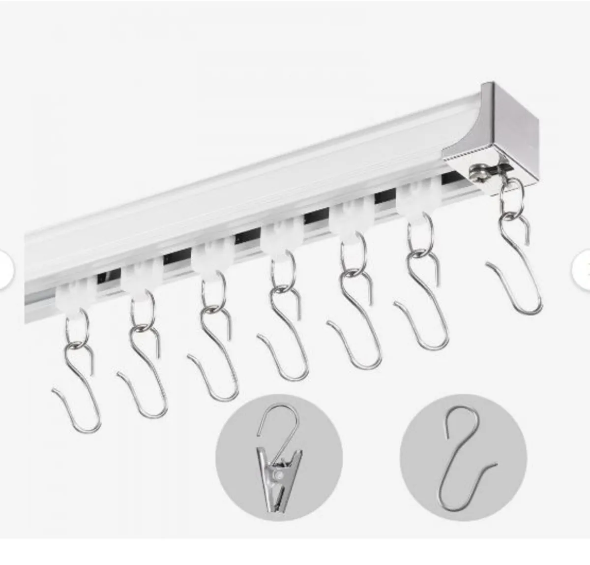 Ceiling Curtain Track Set, 8.9 FT/2.7 Meter - Image 4