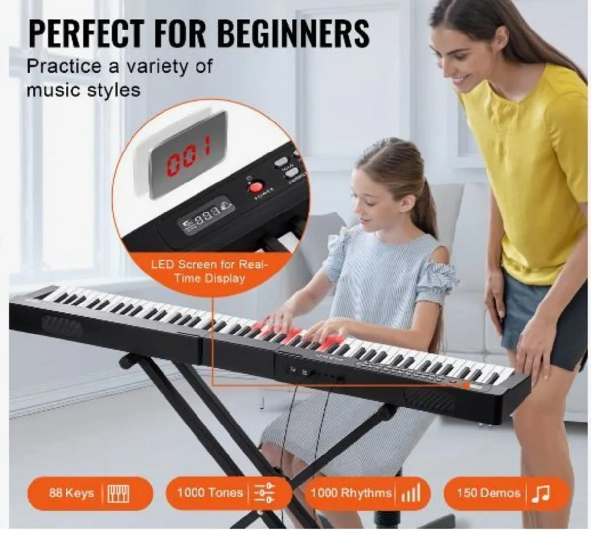 88 Key Digital Piano Keyboard - Image 1