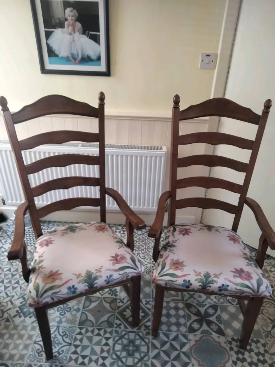 Two Carver Chairs - Image 1