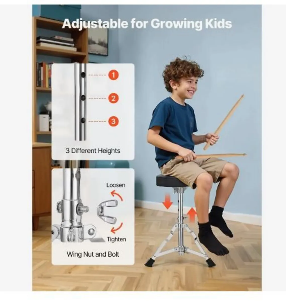 Kids Drum Set, 5-Piece 14 in / 355.6 mm - Image 3
