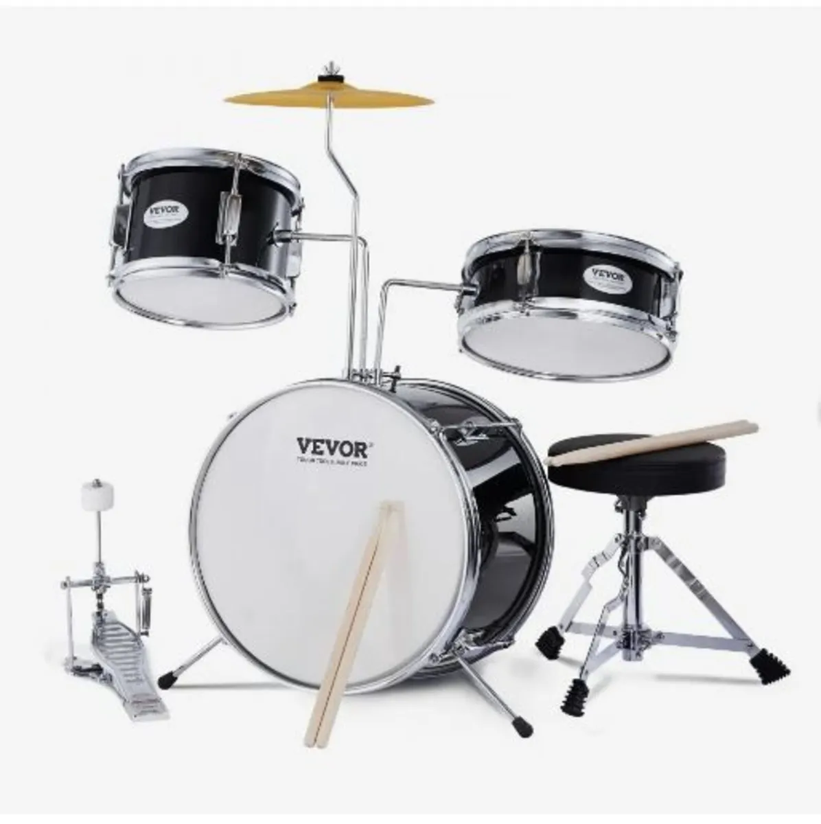 Kids Drum Set, 3-Piece, 14 in Beginner Drum Set - Image 3