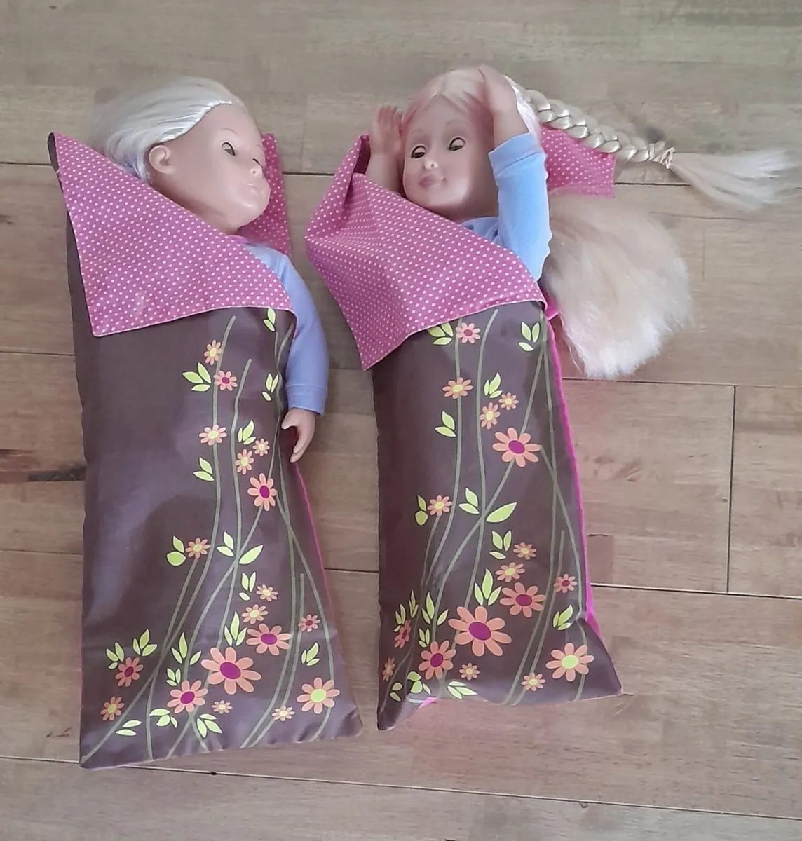 Our Generation Polka Dot Camping Set & twin dolls - Image 1