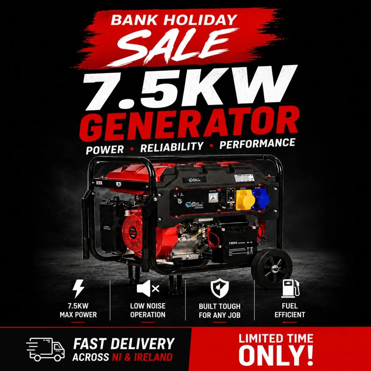 7.5KW Petrol Generator - Image 1