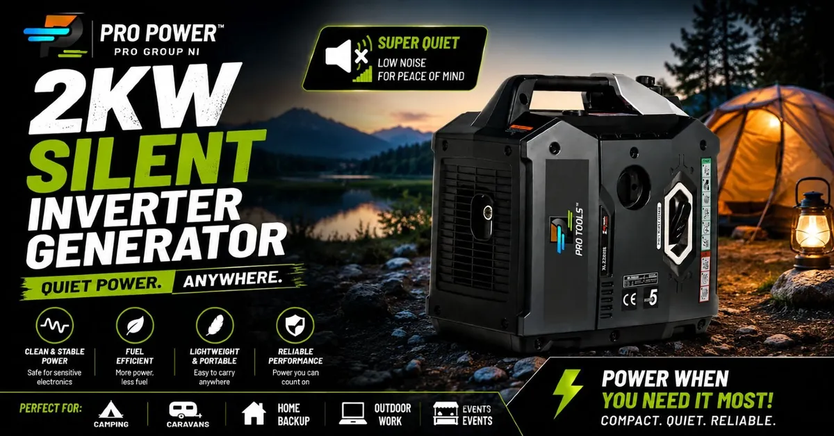 2.0KW Silent Inverter Generator – Portable Petrol - Image 1