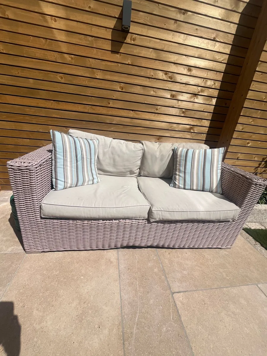 Outdoor sofa and chair set - Image 4
