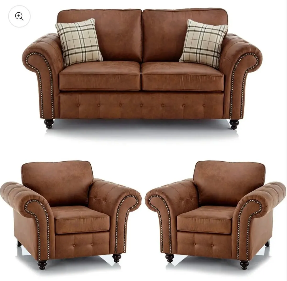 The Oakland 3+2+1 & Corner Leather Sofa Range - Image 1