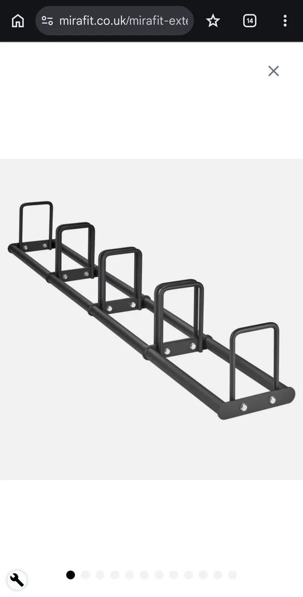 Mirafit Extendable Weight Plate Rack – Brand New - Image 4