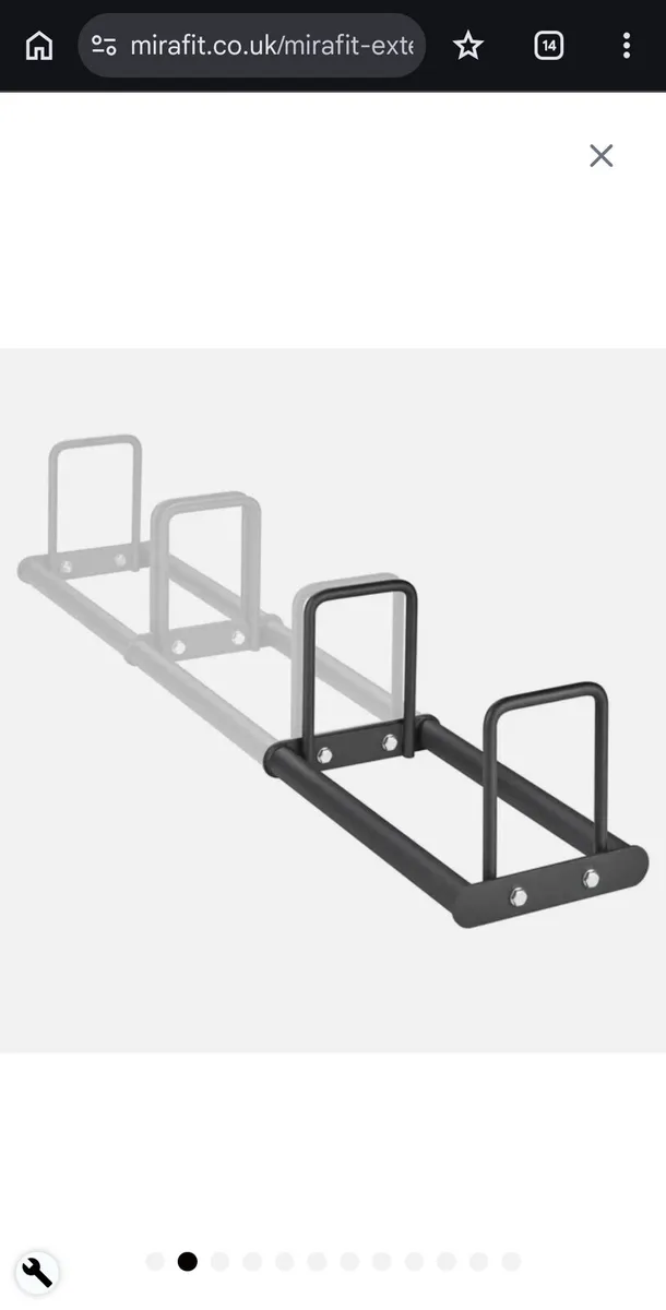 Mirafit Extendable Weight Plate Rack – Brand New - Image 2