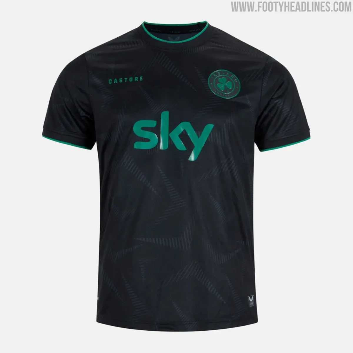 Rare Irish stealth black soccer jersey - Image 1