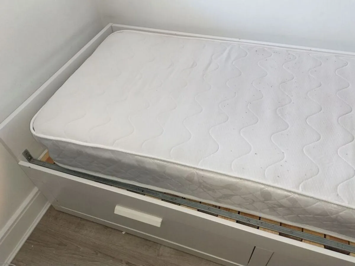 Ikea Brimnes bed and Pocket sprung mattress - Image 2