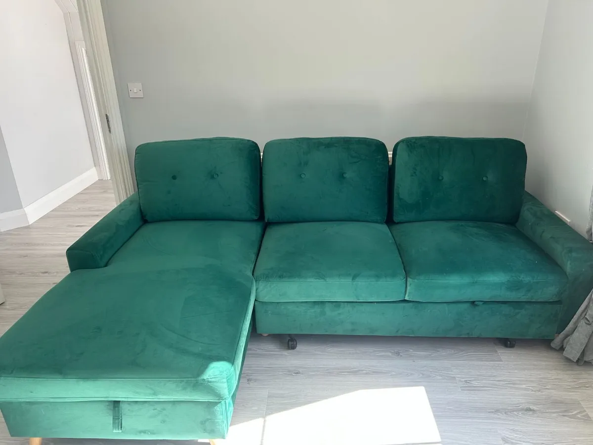 Corner Sofa Bed with Storage - Image 1