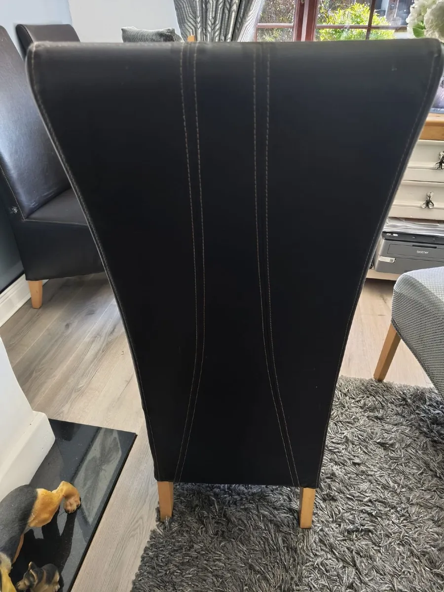 6 Large Dining Chairs - Image 4