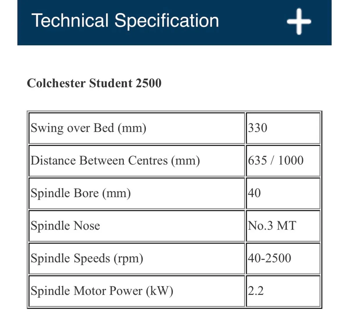 Ex school Colchester student lathe - Image 3