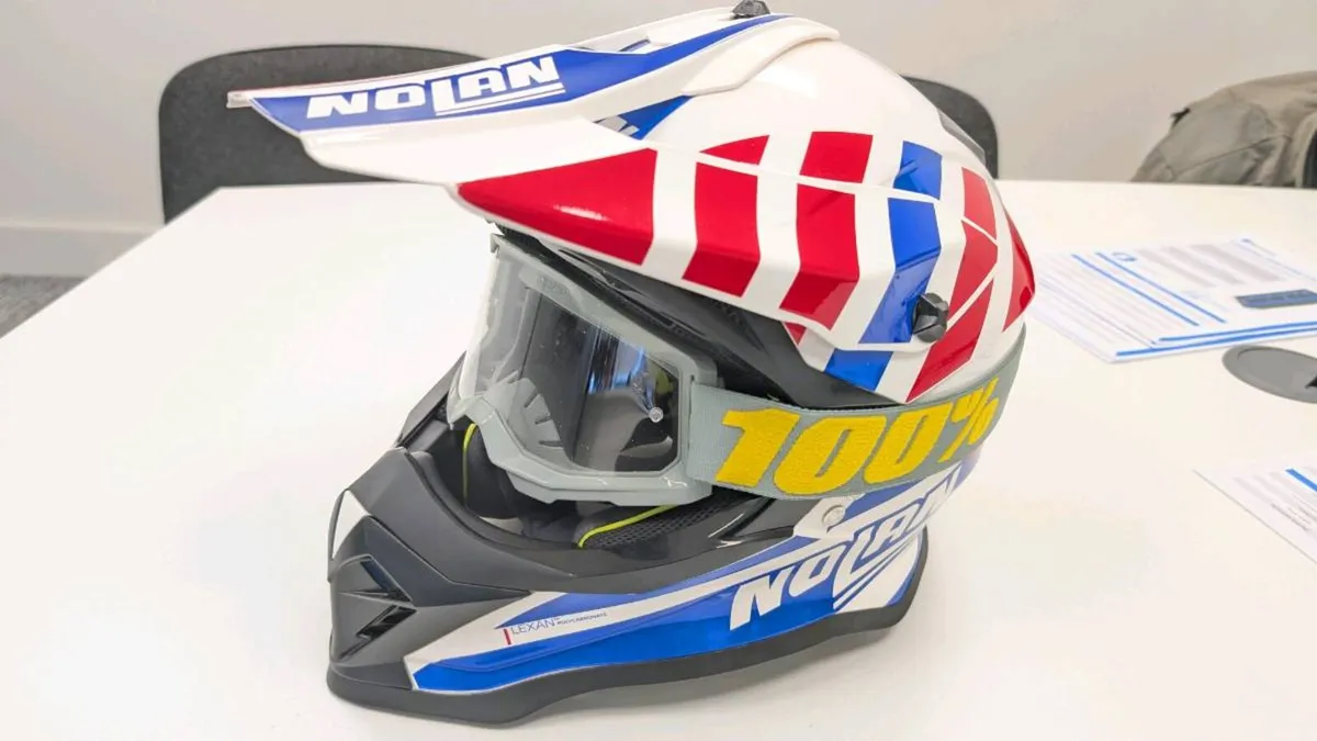 Nolan N50 Helmet & Goggles - Image 1
