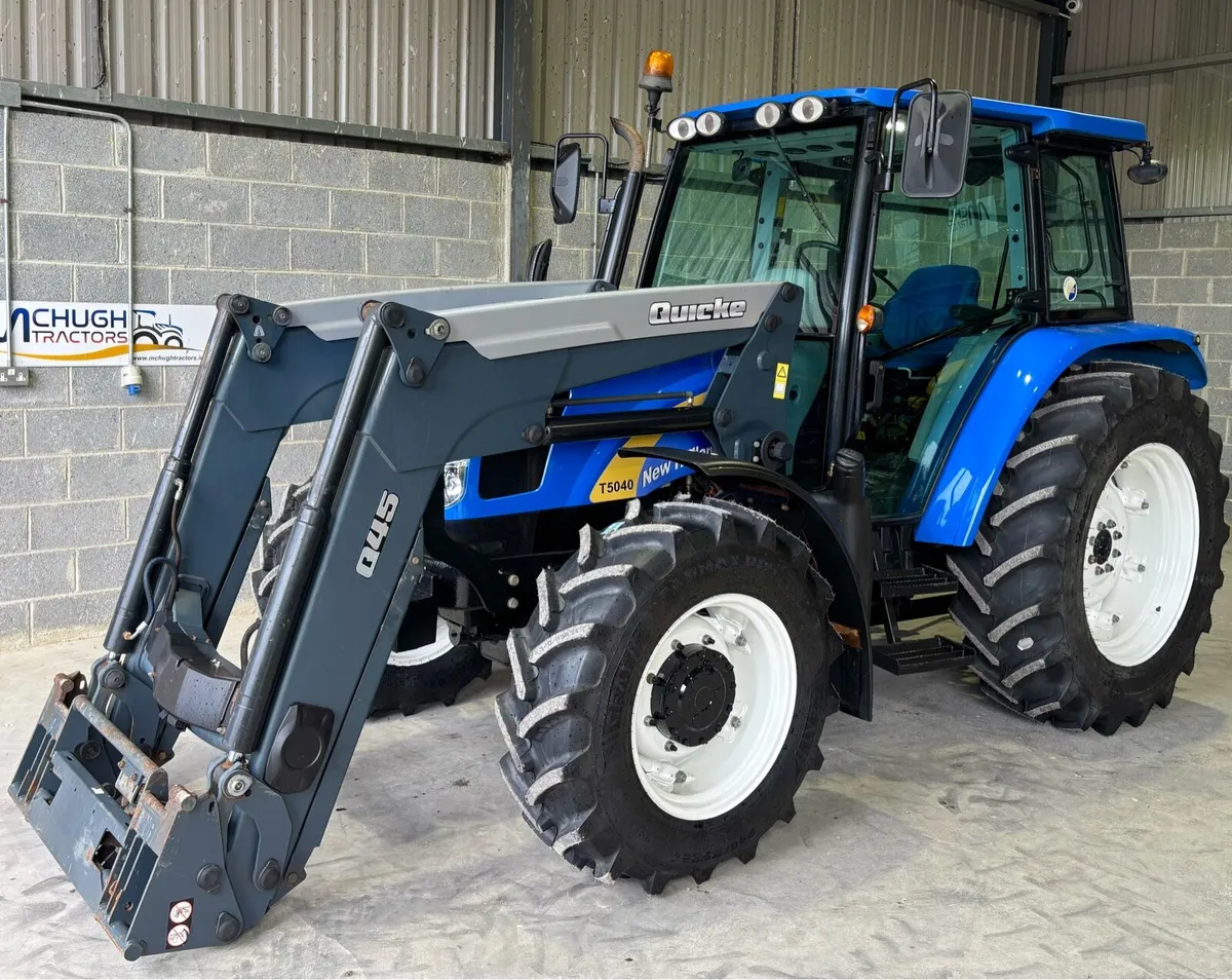 NEW HOLLAND T5040 c/w QUICKE Q45 LOADER - Image 1