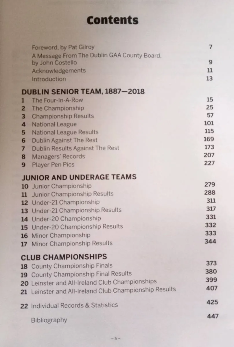 Dublin Football Record Book 1887 2018 - Image 2