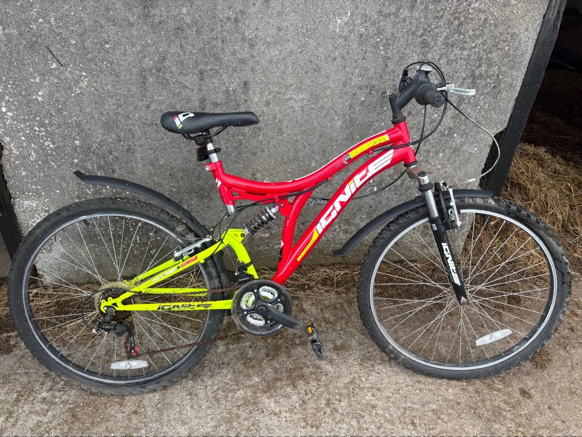 Child / Adult Bicycles in Red and Black - Image 3