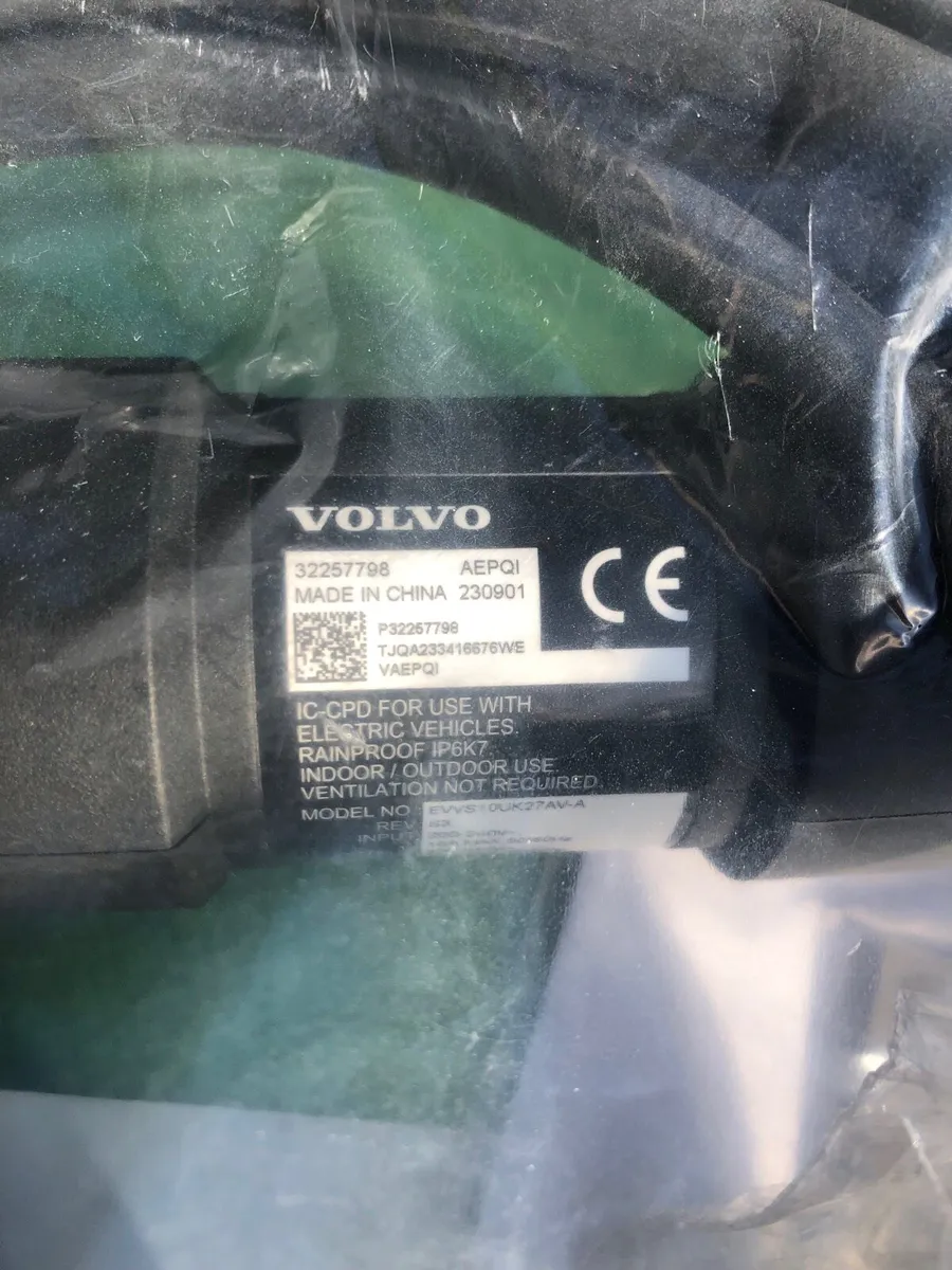 Volvo OEM Charging cable (Mode 2) with 3 Pin Plug - Image 3