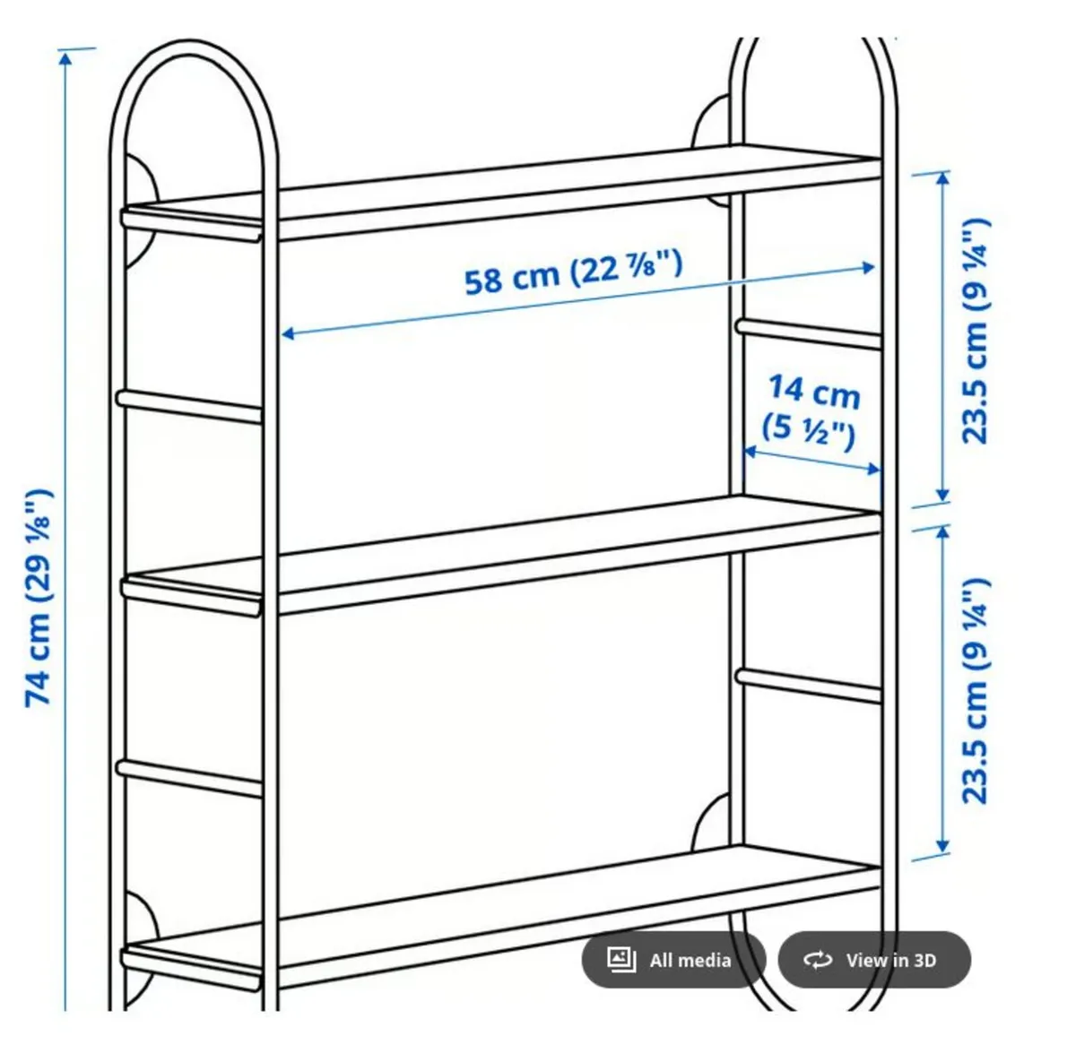 Wall shelf / Book shelf - Image 1