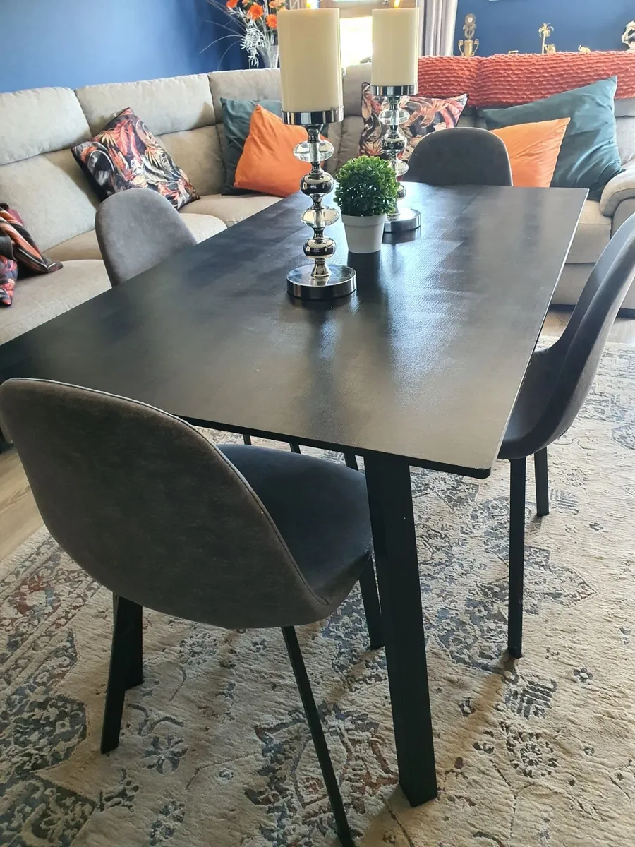 Dining Table & 4 Chairs - Image 3