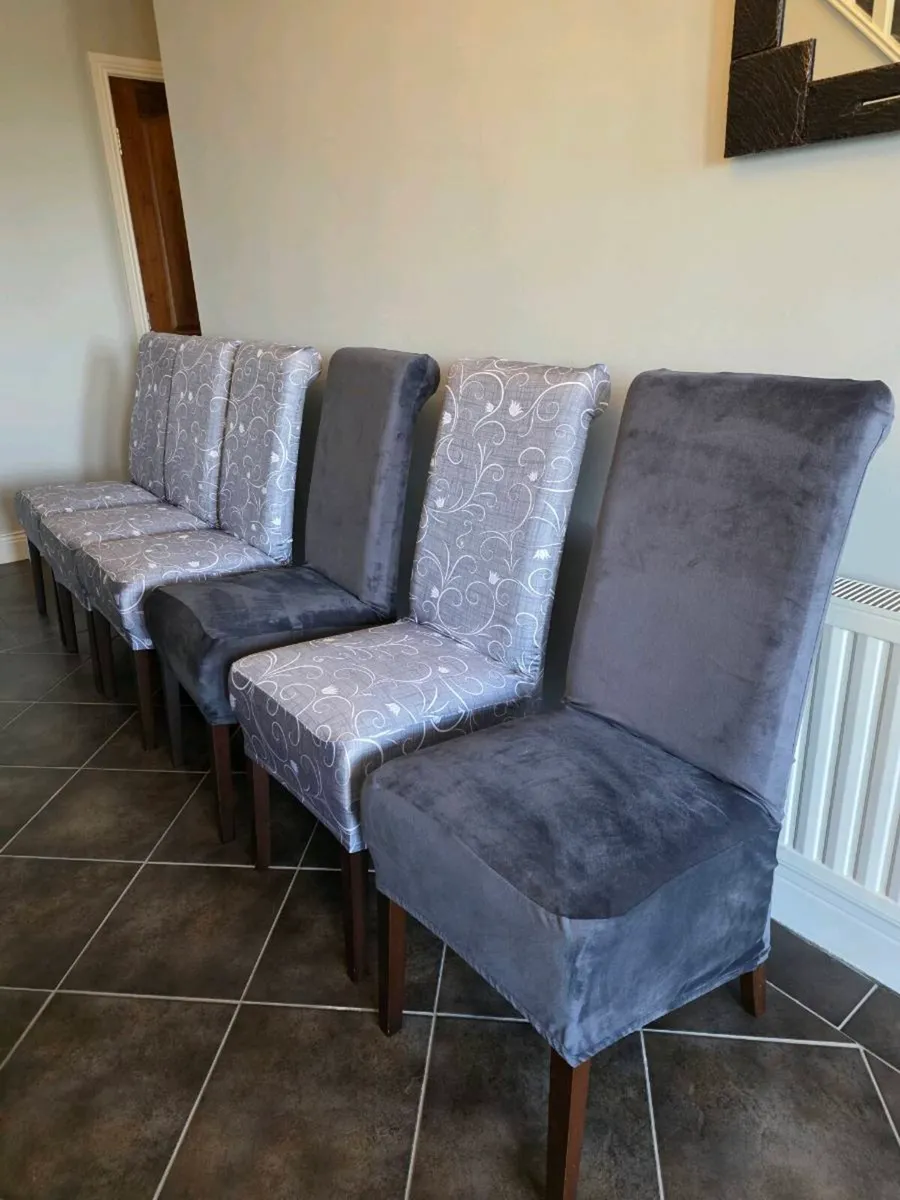 Dining Chairs with covers - Image 3