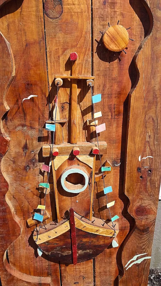 Rustic Old Boat wood art / display - Image 2