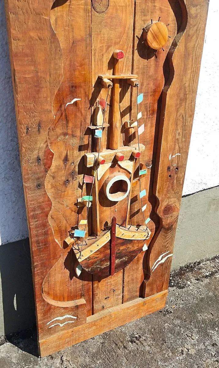 Rustic Old Boat wood art / display - Image 3