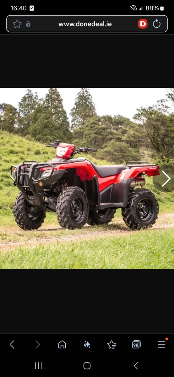 Wanted,  honda  quad bike with power steering.