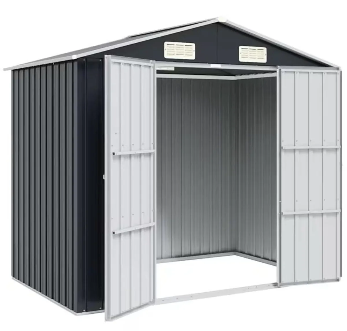 Heavy Duty Metal Garden Shed – 205 x 129 x183 cm - Image 4