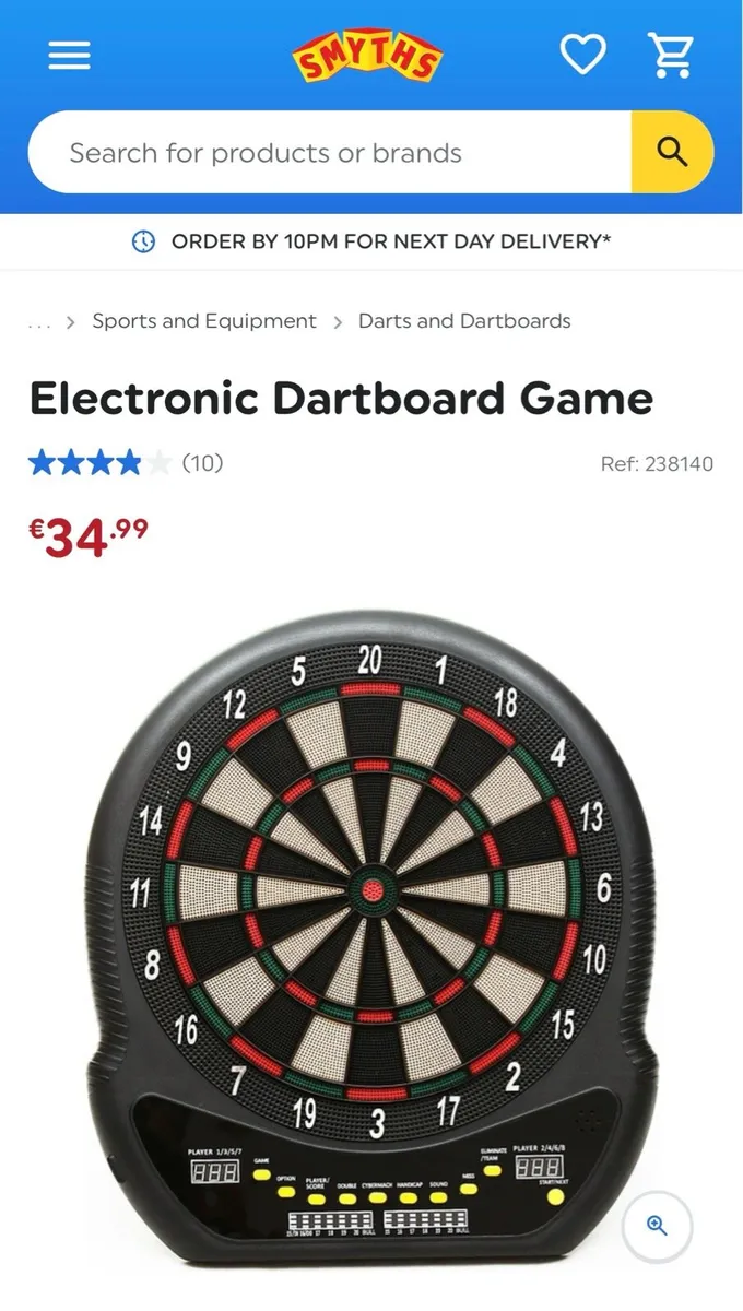 *SAVE €20* Electronic Dartboard Set - Image 2