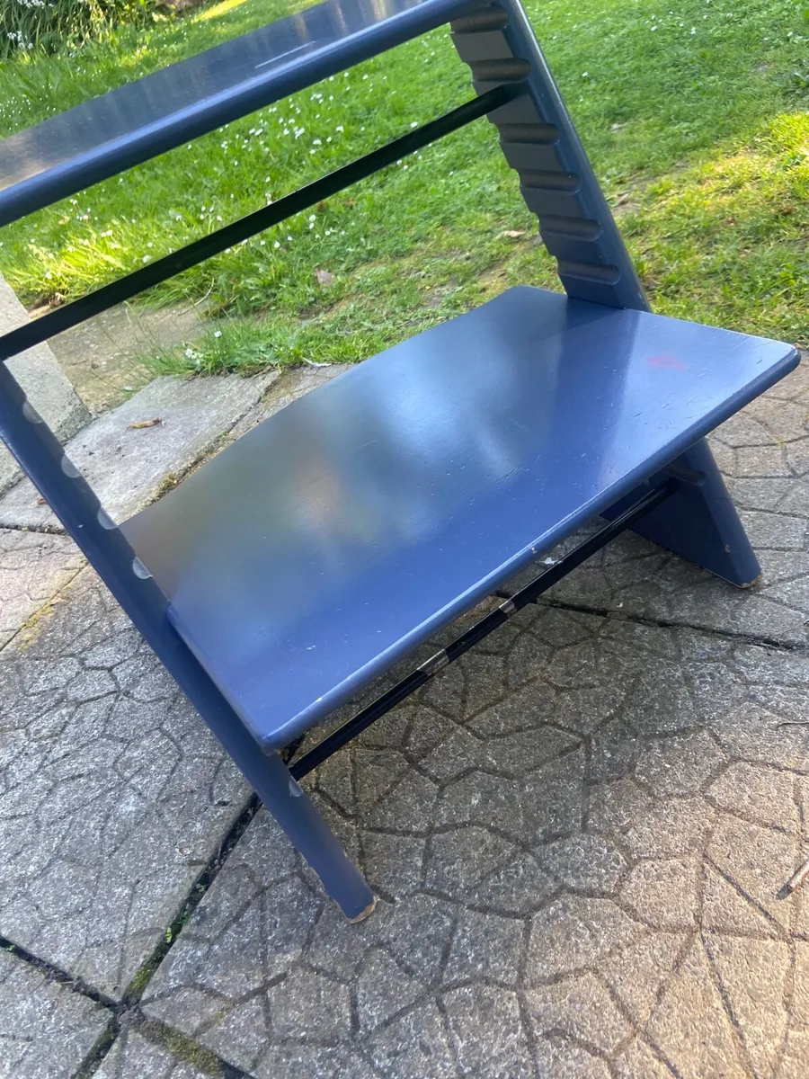 Stoke High Chair Dark Blue - Image 1
