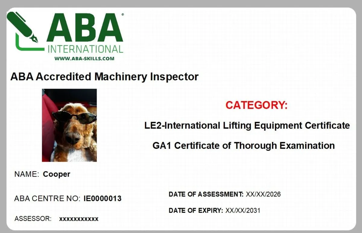 GA1 Inspector Course, Report of Thorough E - Image 2