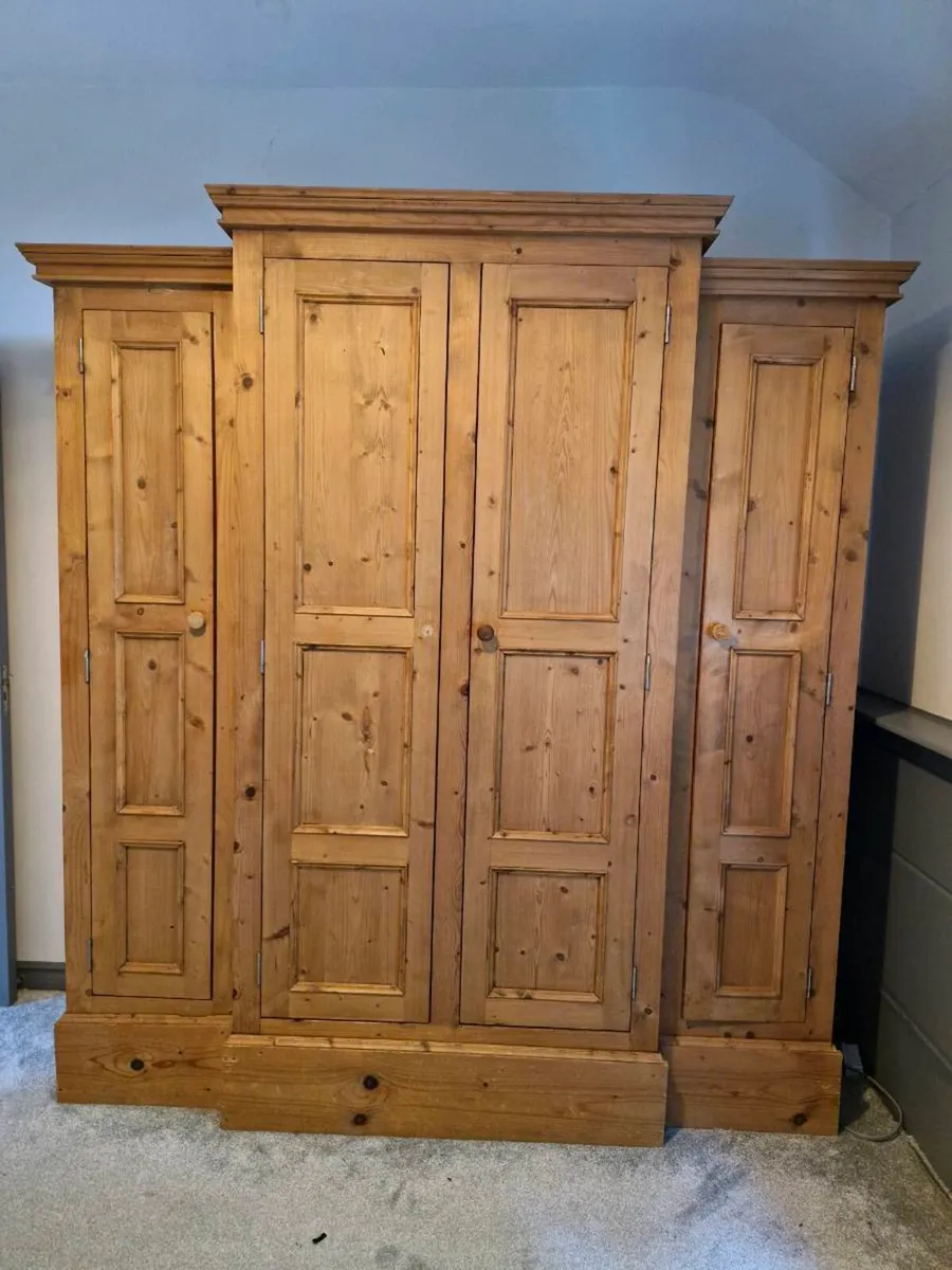 Large custom made solid wood wardrobs - Image 1