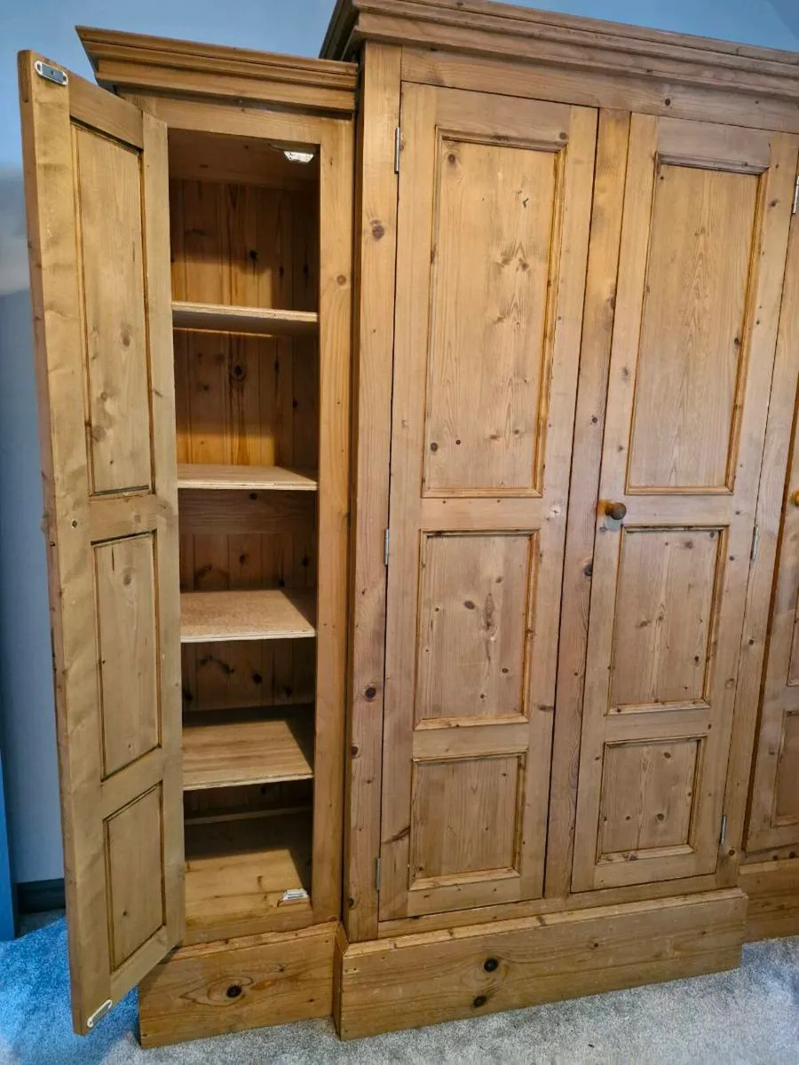 Large custom made solid wood wardrobs - Image 2