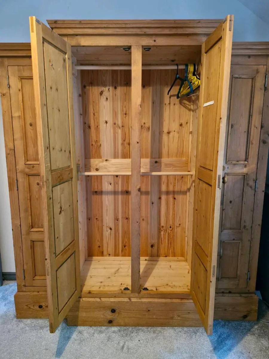 Large custom made solid wood wardrobs - Image 3