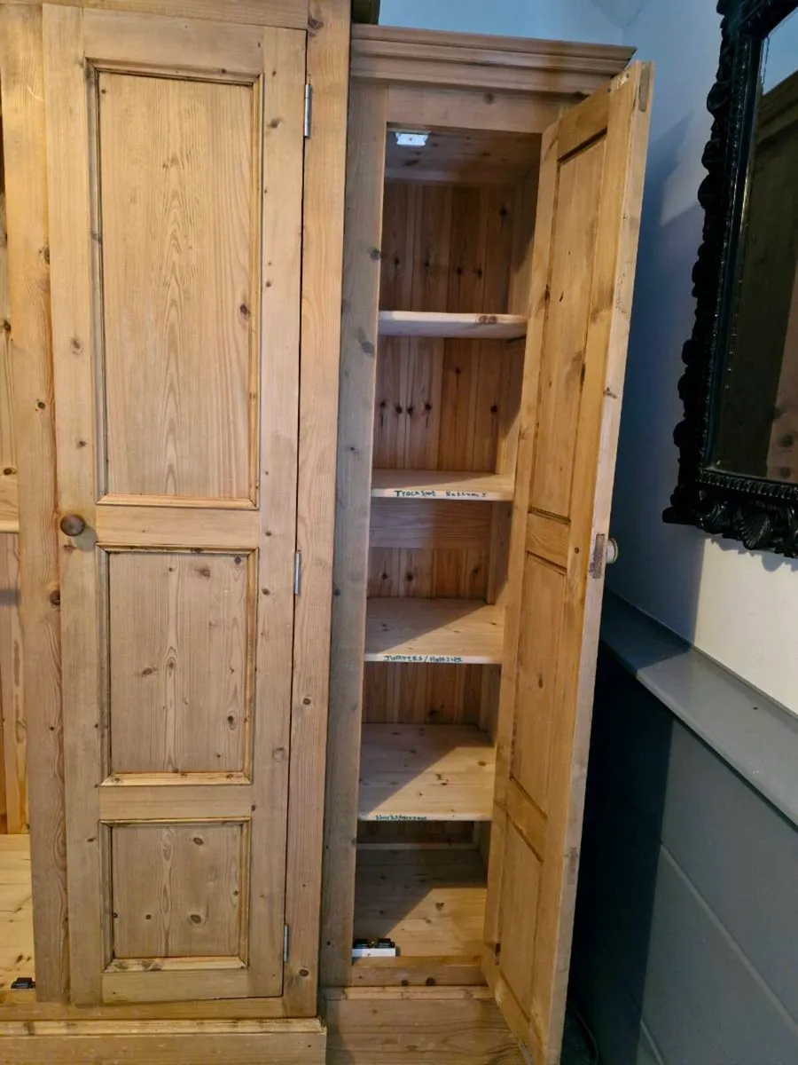 Large custom made solid wood wardrobs - Image 4
