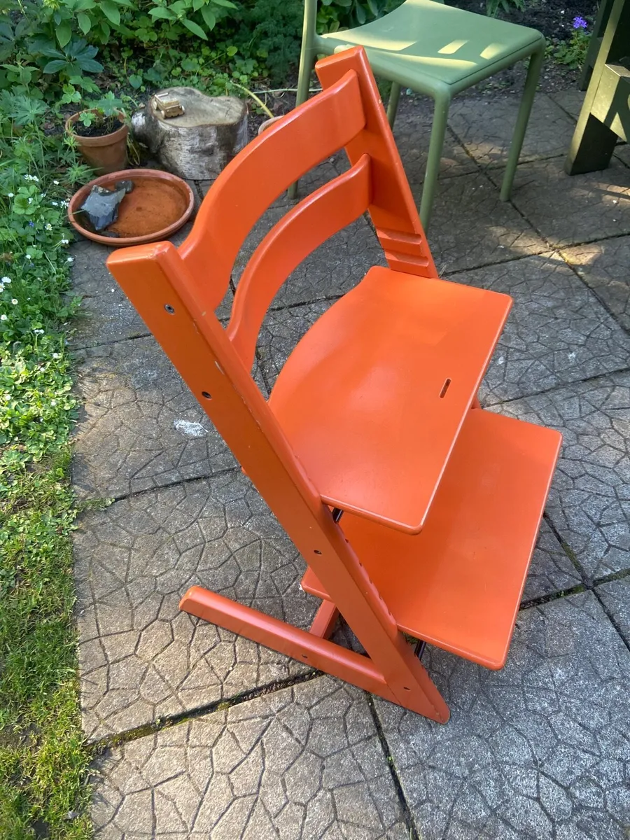Stoke High Chair - Orange - Image 1