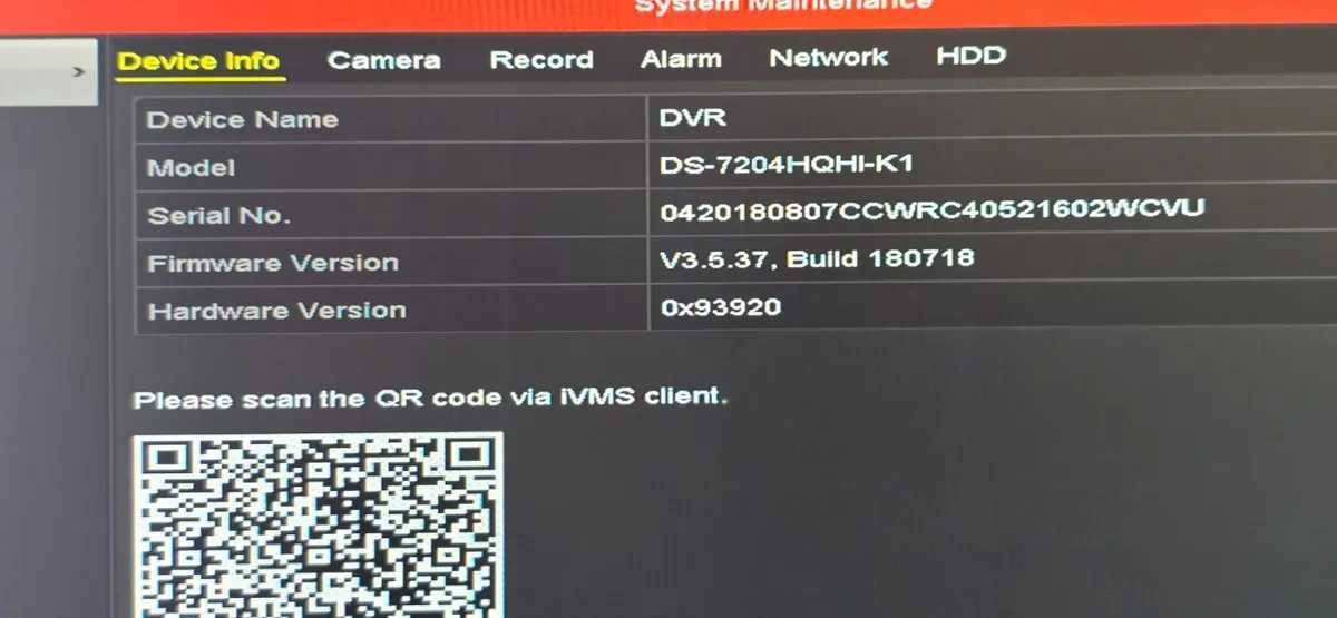 4 Channel CCTV Recorder Hikvision - Image 2