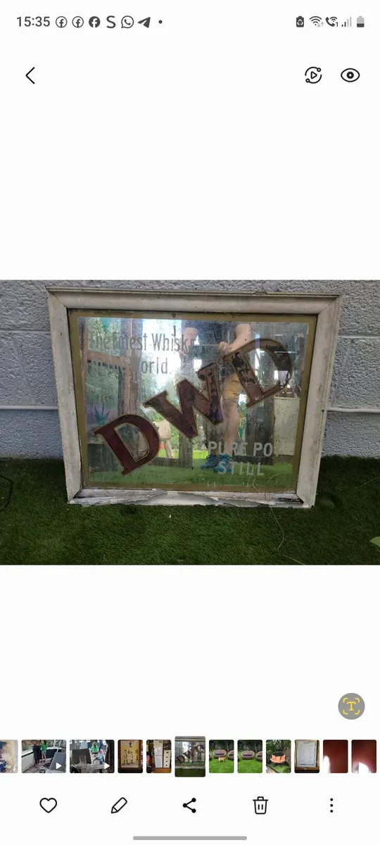 Old pub mirror
