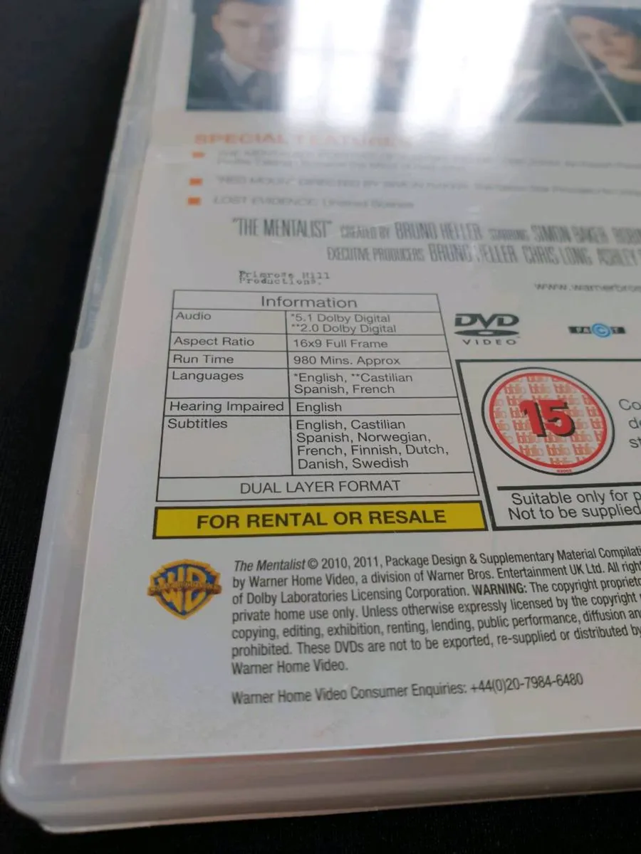 The Mentalist Season 3 DVD 2008 2011 Complete - Image 2