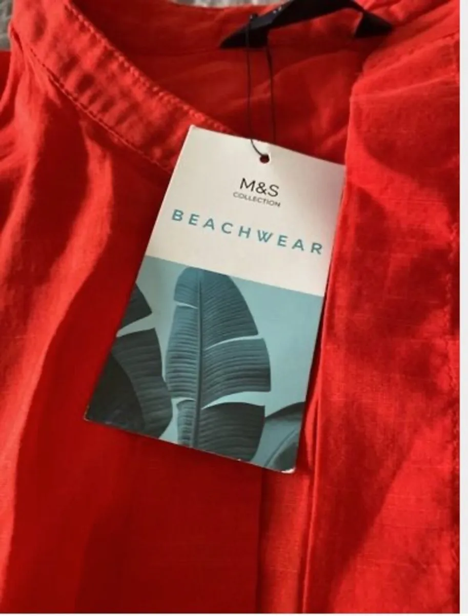 BNWT Marks and Spencer's Beach Shirt Size 12 UK - Image 4