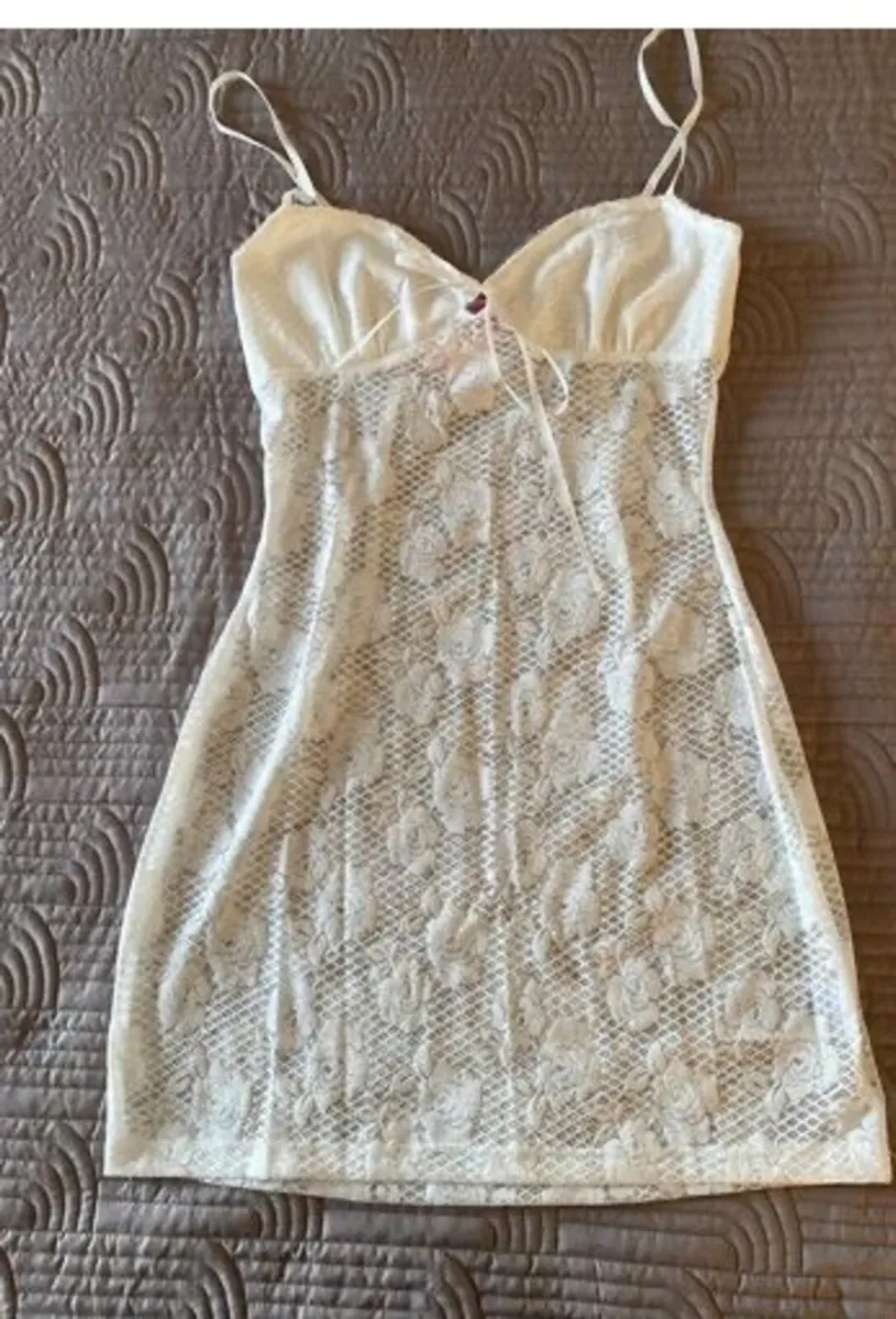 BNWT Edikted Ayala Lace Sheer Minidress - Image 1