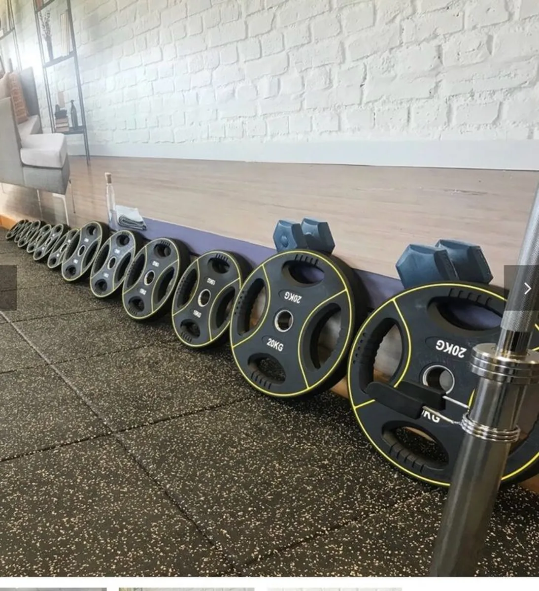 olympic barbell set like new - Image 1