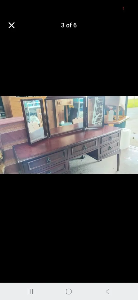 Vintage stag dressing table